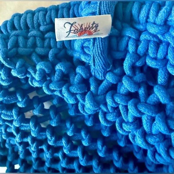 Faherty Sunwashed Woven Market Tote ๐๐๐ - Picture 3 of 5